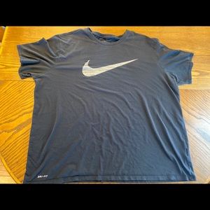 Black 4XL Nike Dri-Fit T-shirt